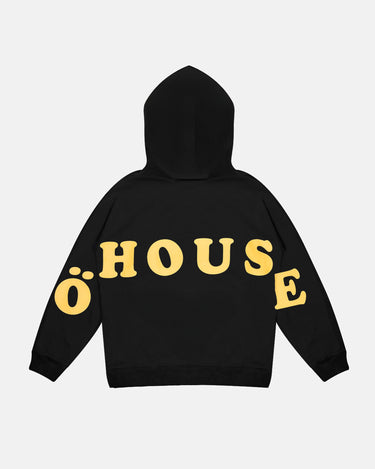 Sort öhouse hoodie bagfra