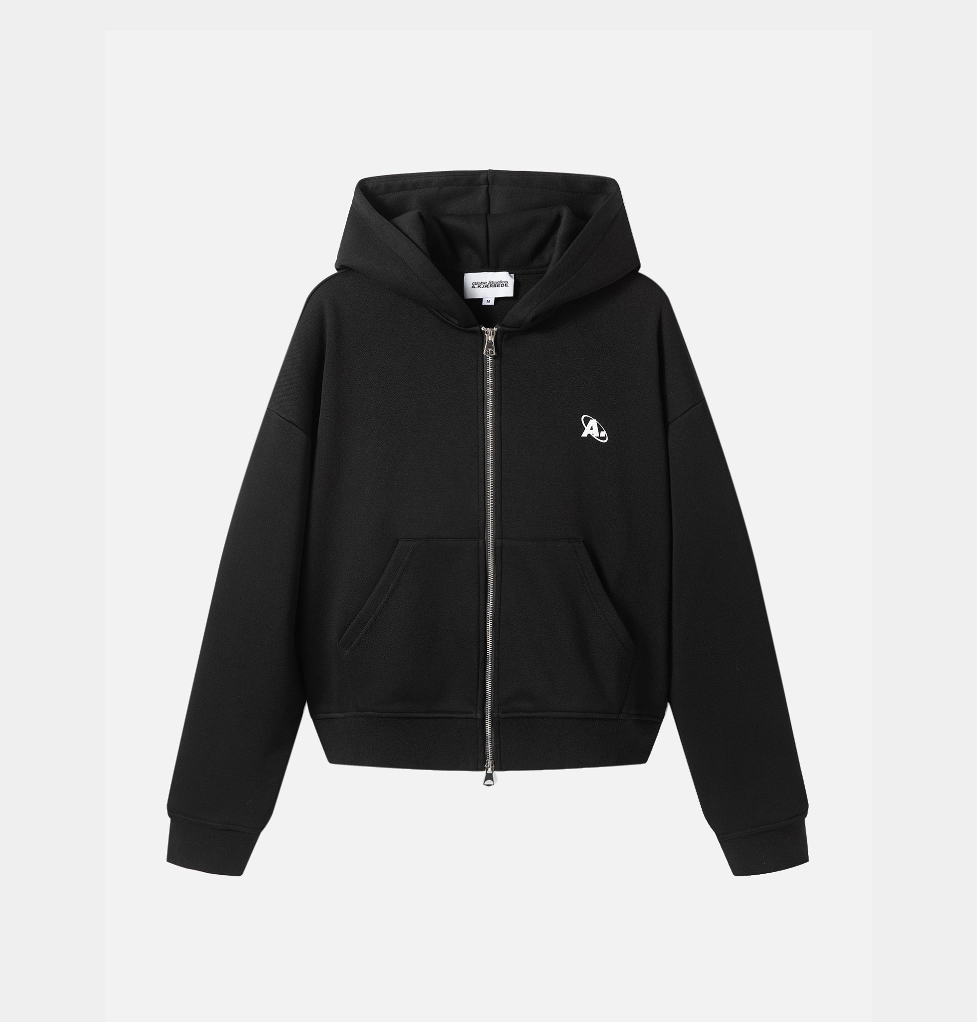 AK X GLOBE ZIP HOODIE - Schwarz